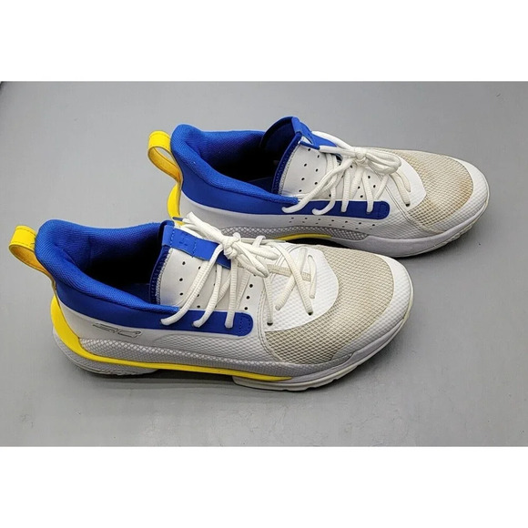 Under Armour Curry 7 “Dub Nation” Size 9.5 – 2020 Warriors Tribute Colorway - Picture 1 of 7